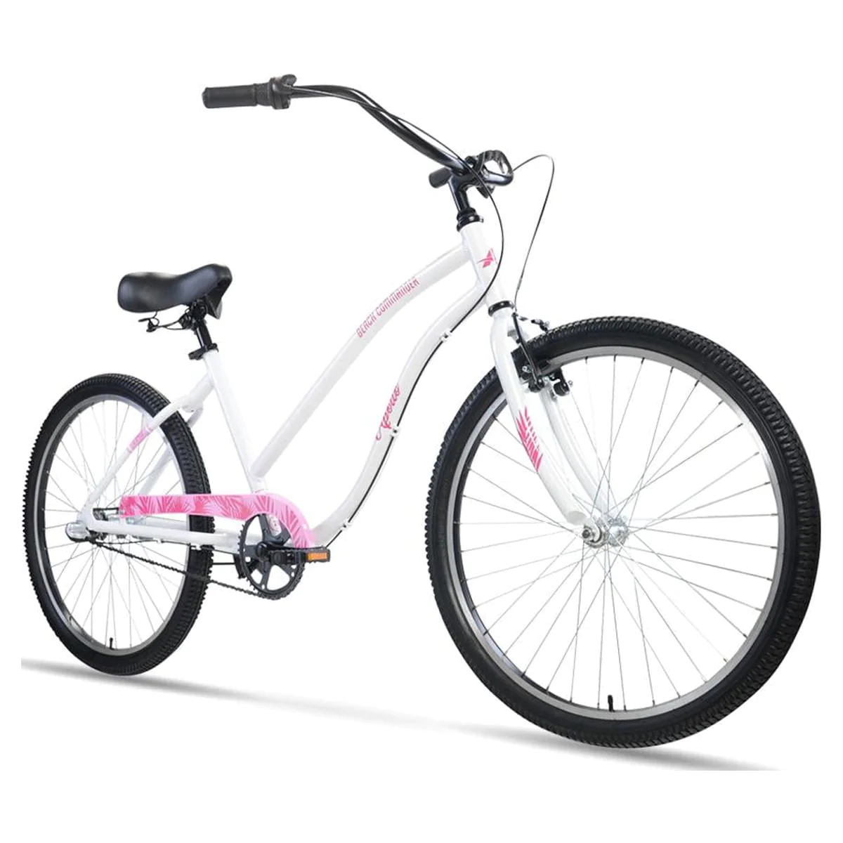 APOLLO Beach Commander 26 In. Internal 3 Speed Cruiser Bike, White