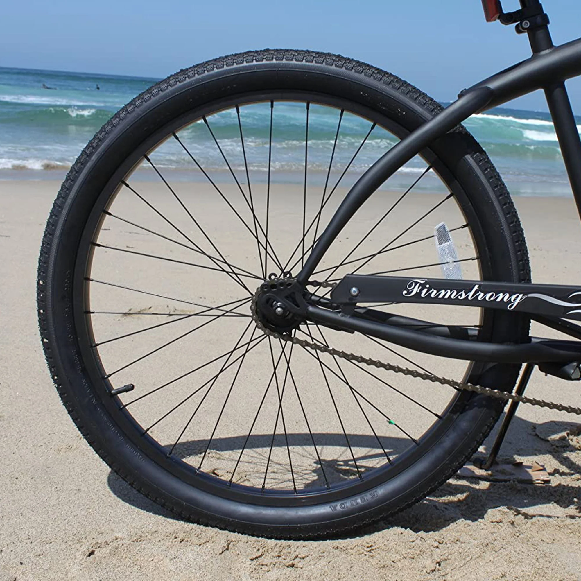 Firmstrong Bruiser Single Speed Men's 26 Inch Beach Cruiser Bike, Black