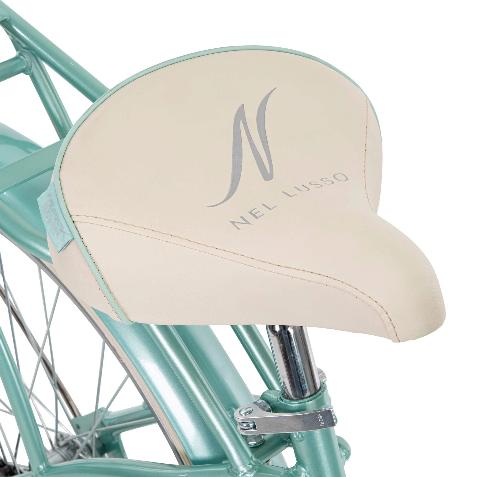 26 In. Nel Lusso Women's Classic Beach Cruiser Bike, Mint Green