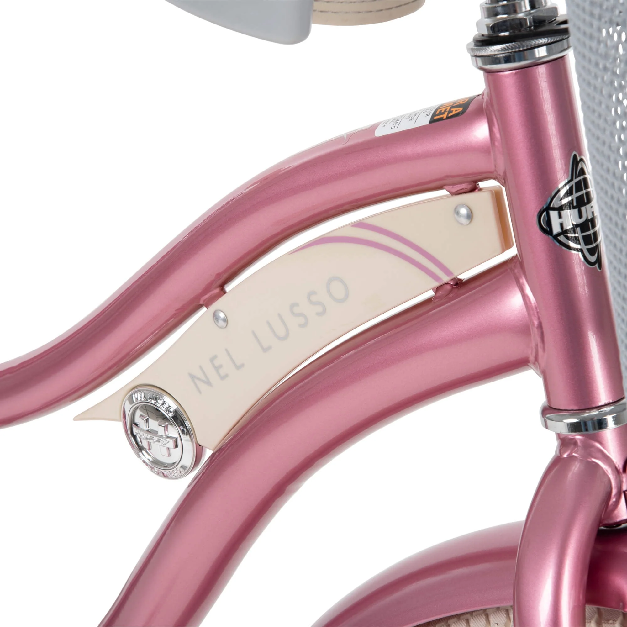 26 In. Nel Lusso Women's Beach Cruiser Bike, Pink Taffeta