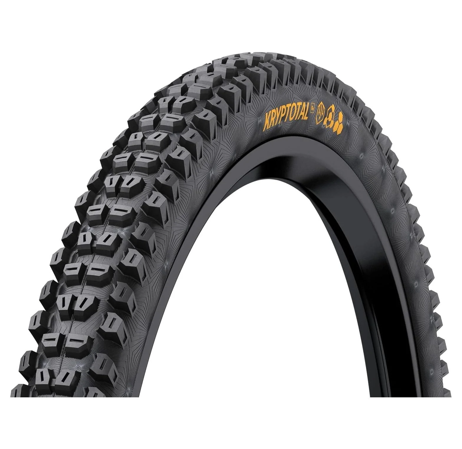 CodYinFI Kryptotal-R 27.5 x 2.6 [Enduro Casing - Soft] Foldable MTB Mountain Bike Tire - Black