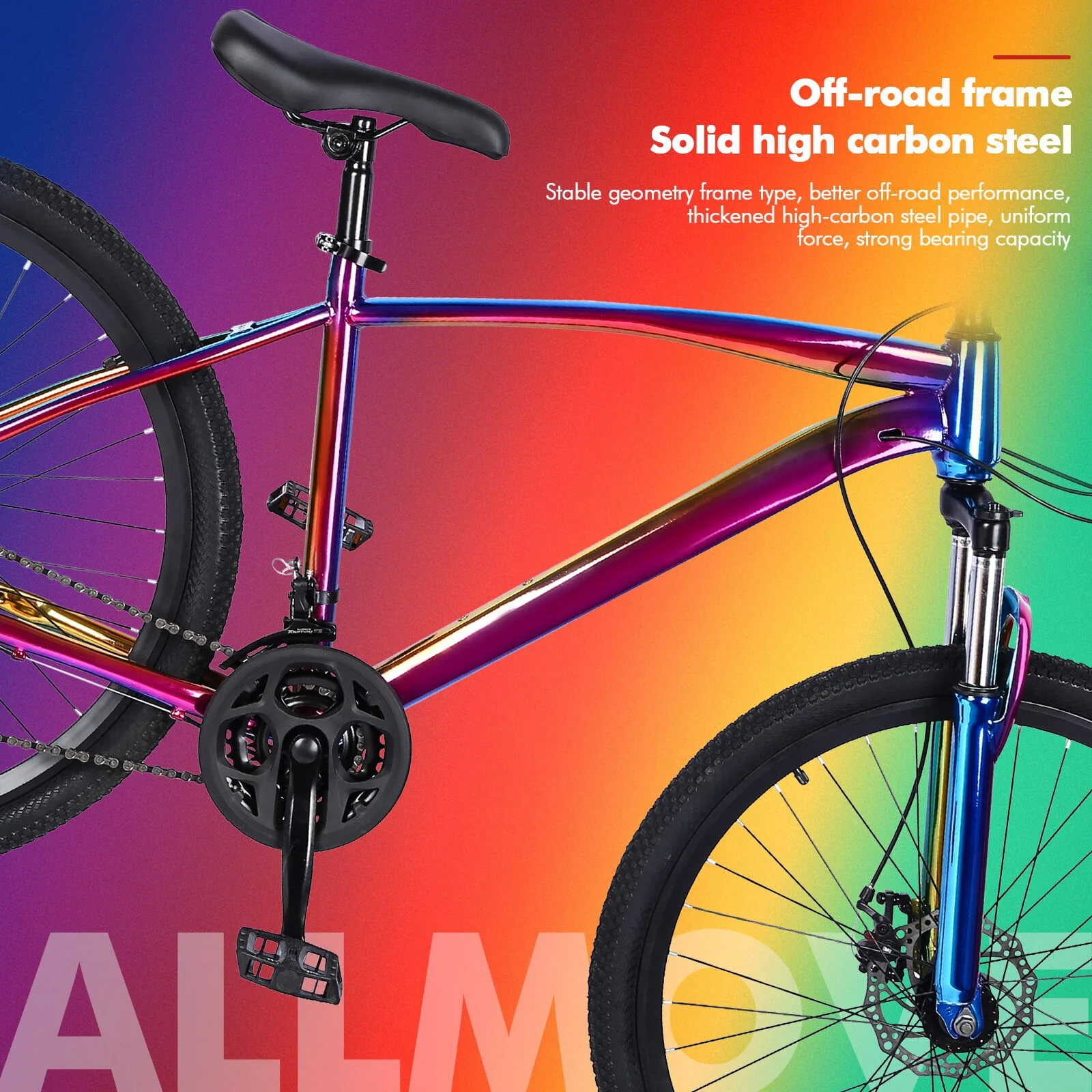 27.5 Inch Full Suspension Road Bike 21 Speed Dual Disc Brakes,Ship from USA