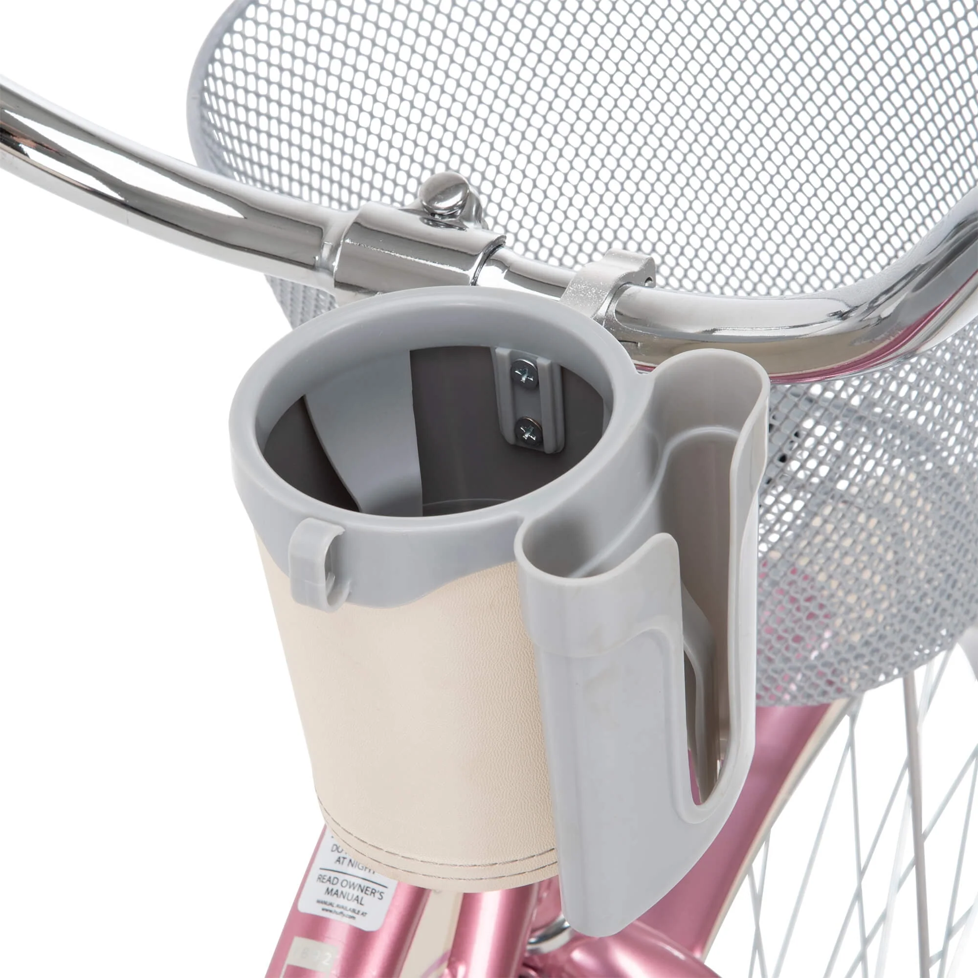 26 In. Nel Lusso Women's Beach Cruiser Bike, Pink Taffeta