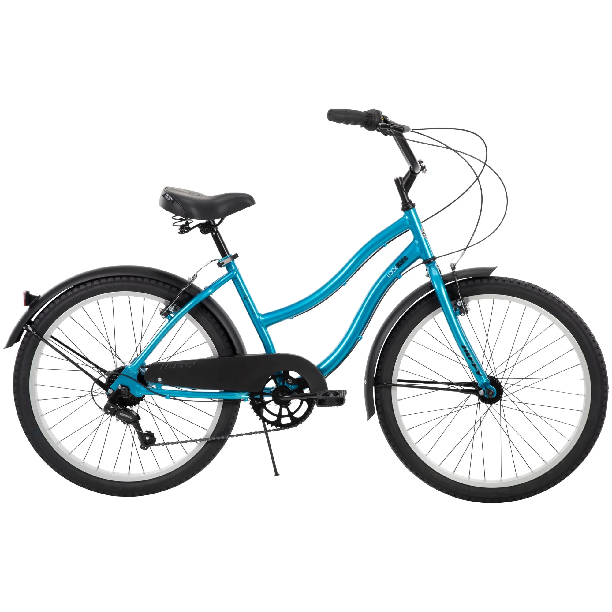 Lockland 24 In. 7-speed Cruiser Bicycle for Girls, Teal