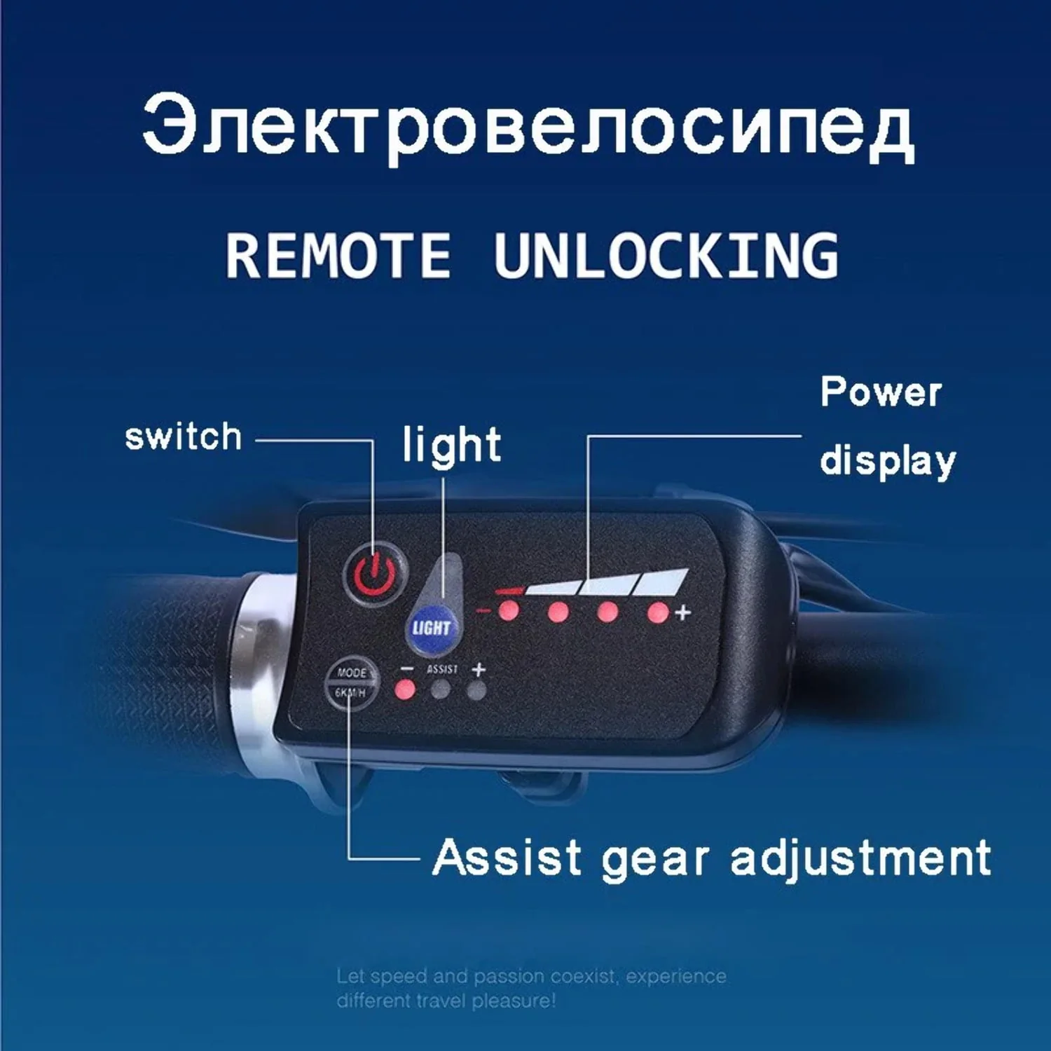 Electric Folding Mountain Bike 26 Inch 21 Speed Long Endurance Power-Assisted Bicycle Electric City Bike