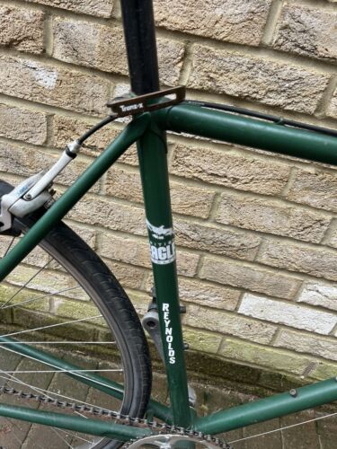 Green steel racer Reynolds 531 49 inch frame fits 5’10
