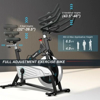 Costway 30Lbs Magnetic Stationary Training Bike Stationary Belt Drive Bicycle