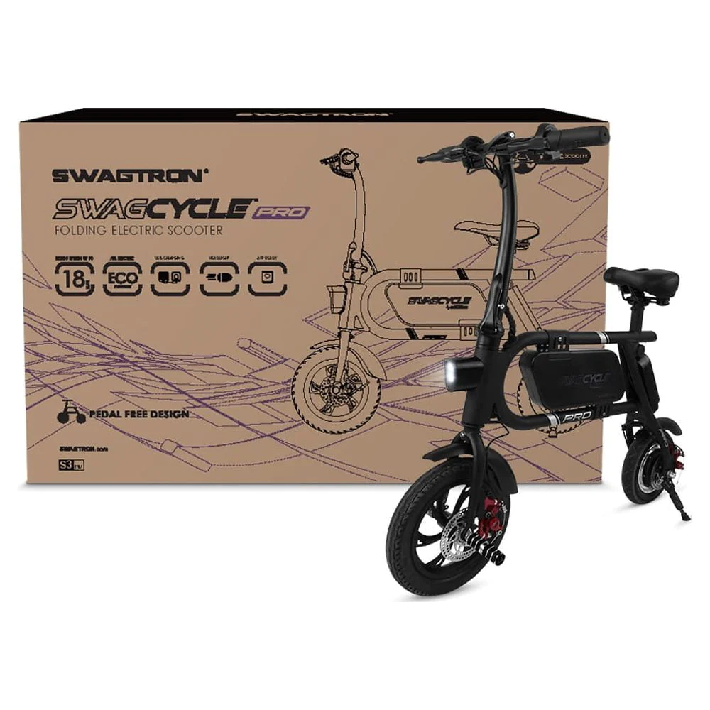 Swagtron Swag cycle Pro Pedal-Free Electric Scooter Rider
