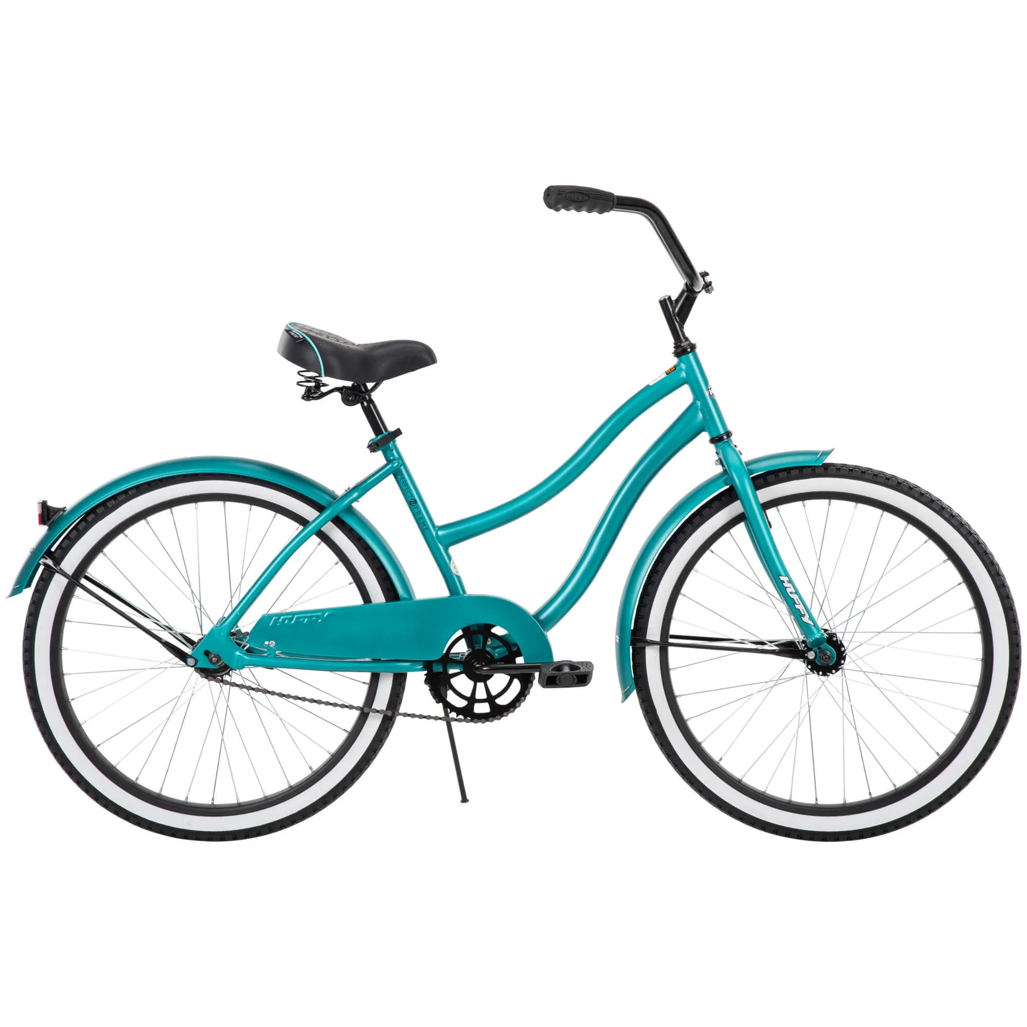 24” Cranbrook Girls Beach Cruiser Bike for Women, Emerald Green