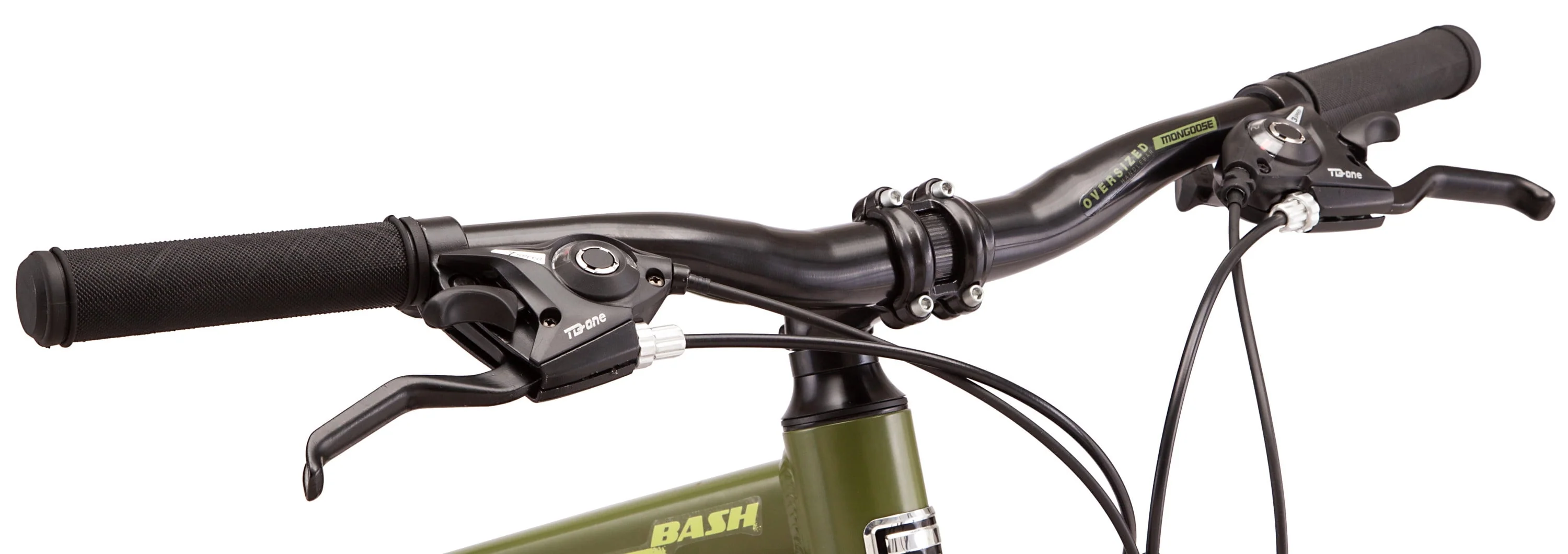 Bash Suspension mountain bike, 21 speeds, 26-inch wheels, green