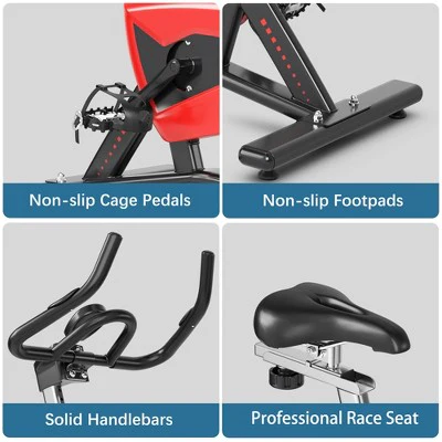 Superfit Fitness Cycling Bike Magnetic Exercise Bike W/35Lbs Flywheel Home Gym