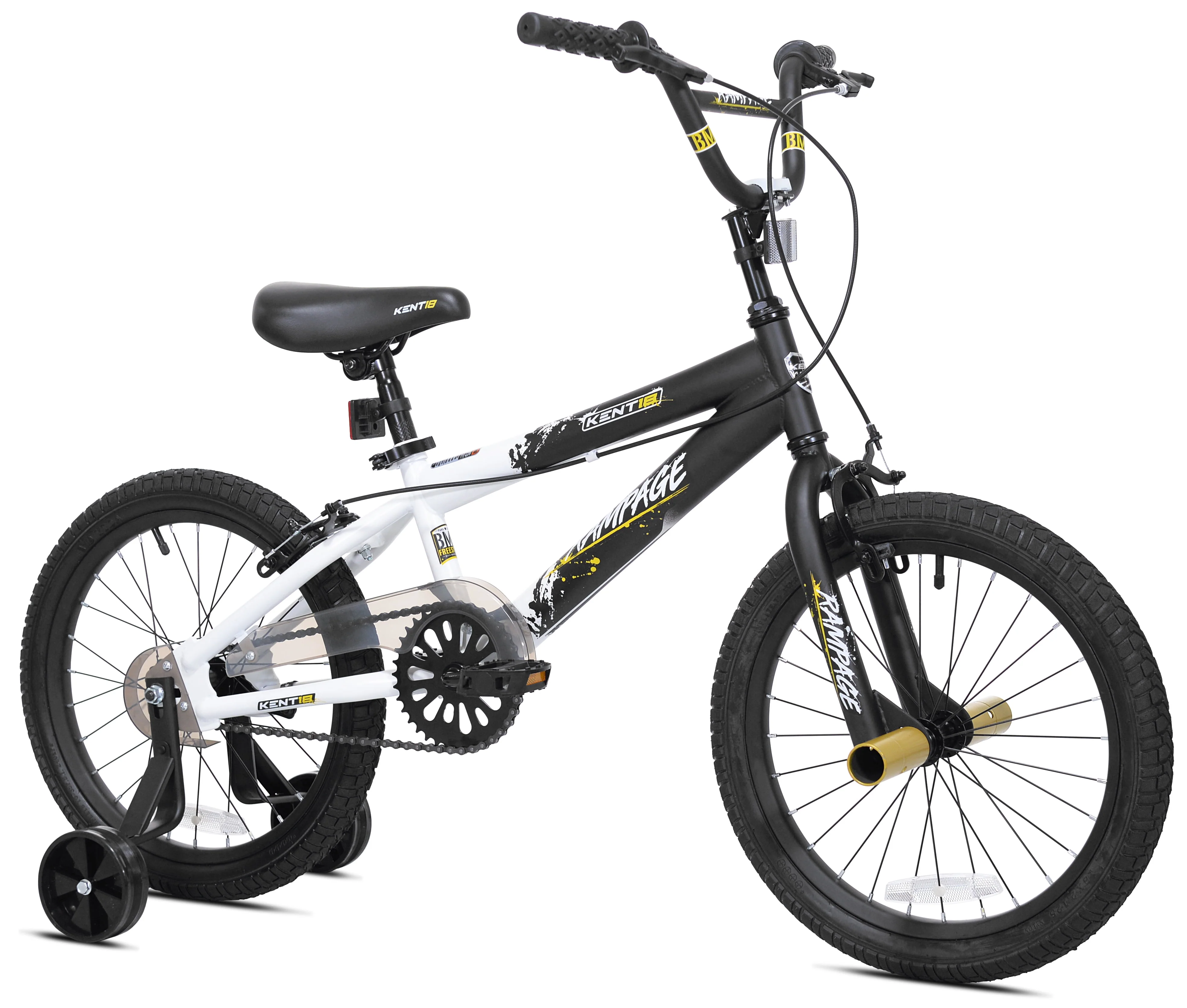 Kent Bicycles18 in. Rampage Boy's Child Bike, White and Black