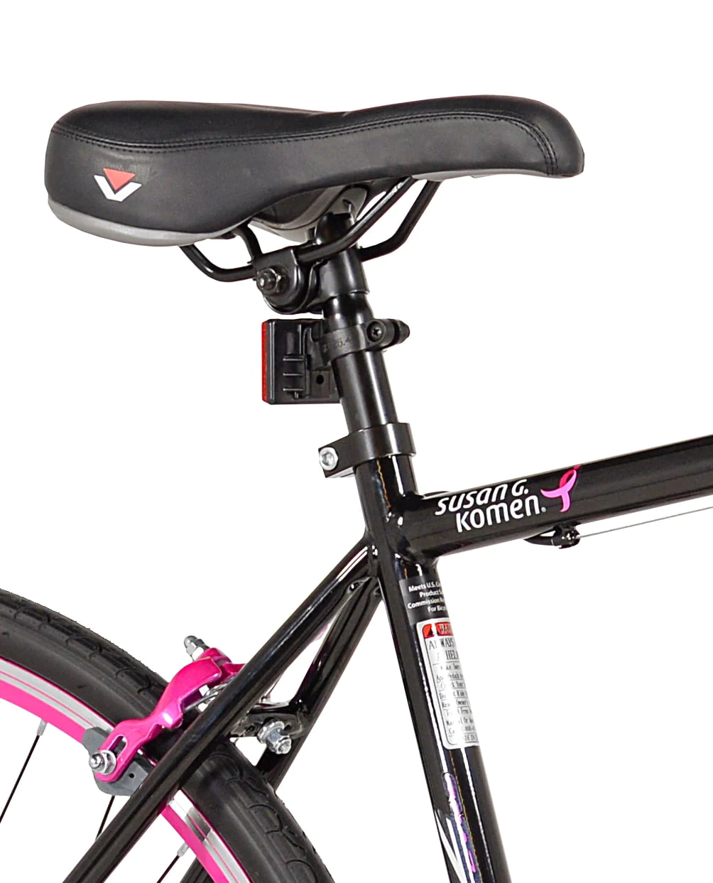 Susan G. Komen 700c Courage Road Women's Bike, Pink and Black