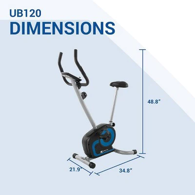 XTERRA Fitness UB120 Upright Exercise Bike - Black