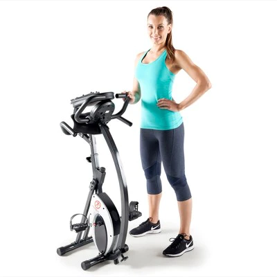 Marcy Foldable Exercise Bike with High Back Seat