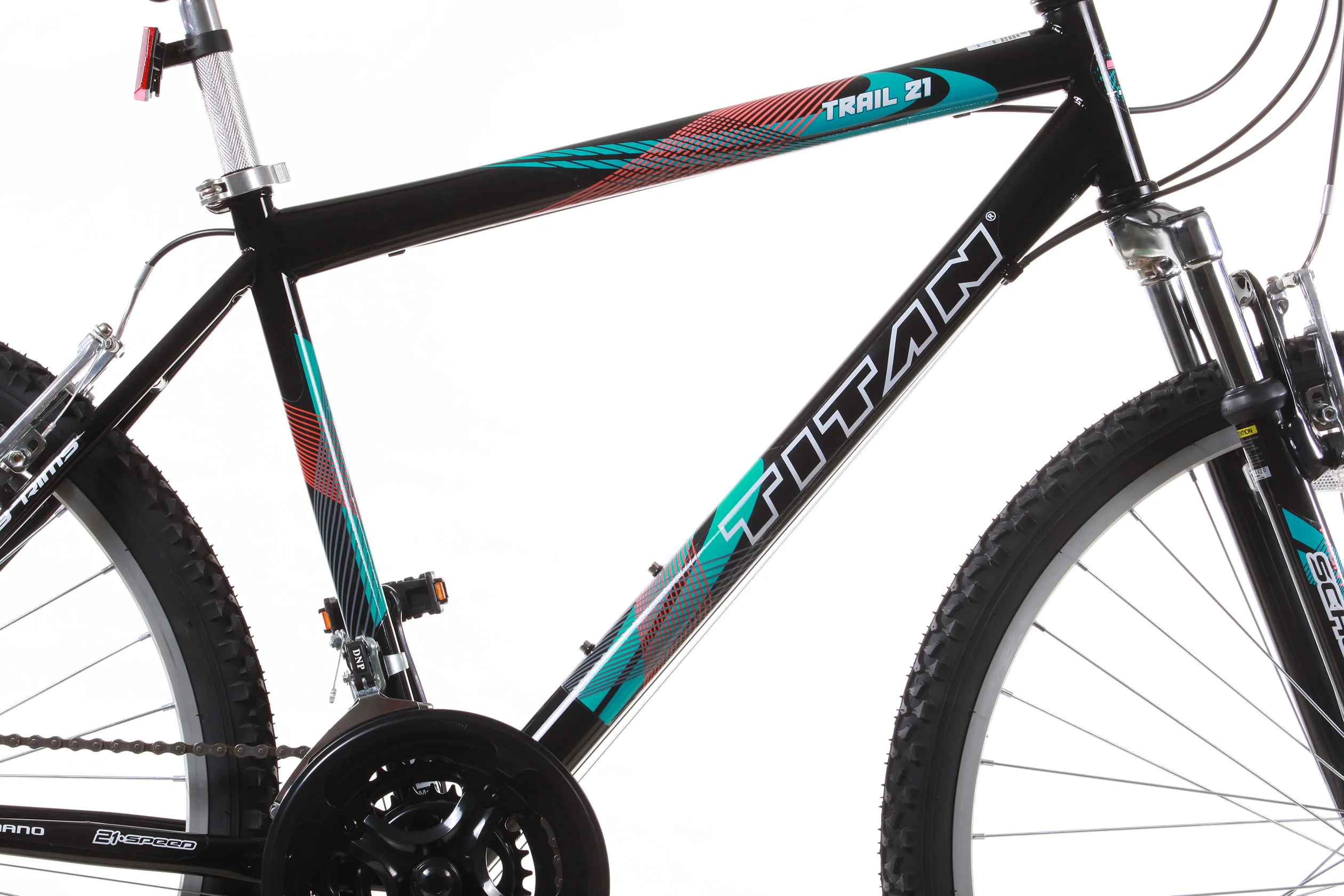 Titan Trail 21-speed Suspension Men&s;s Mountain Bike, Black