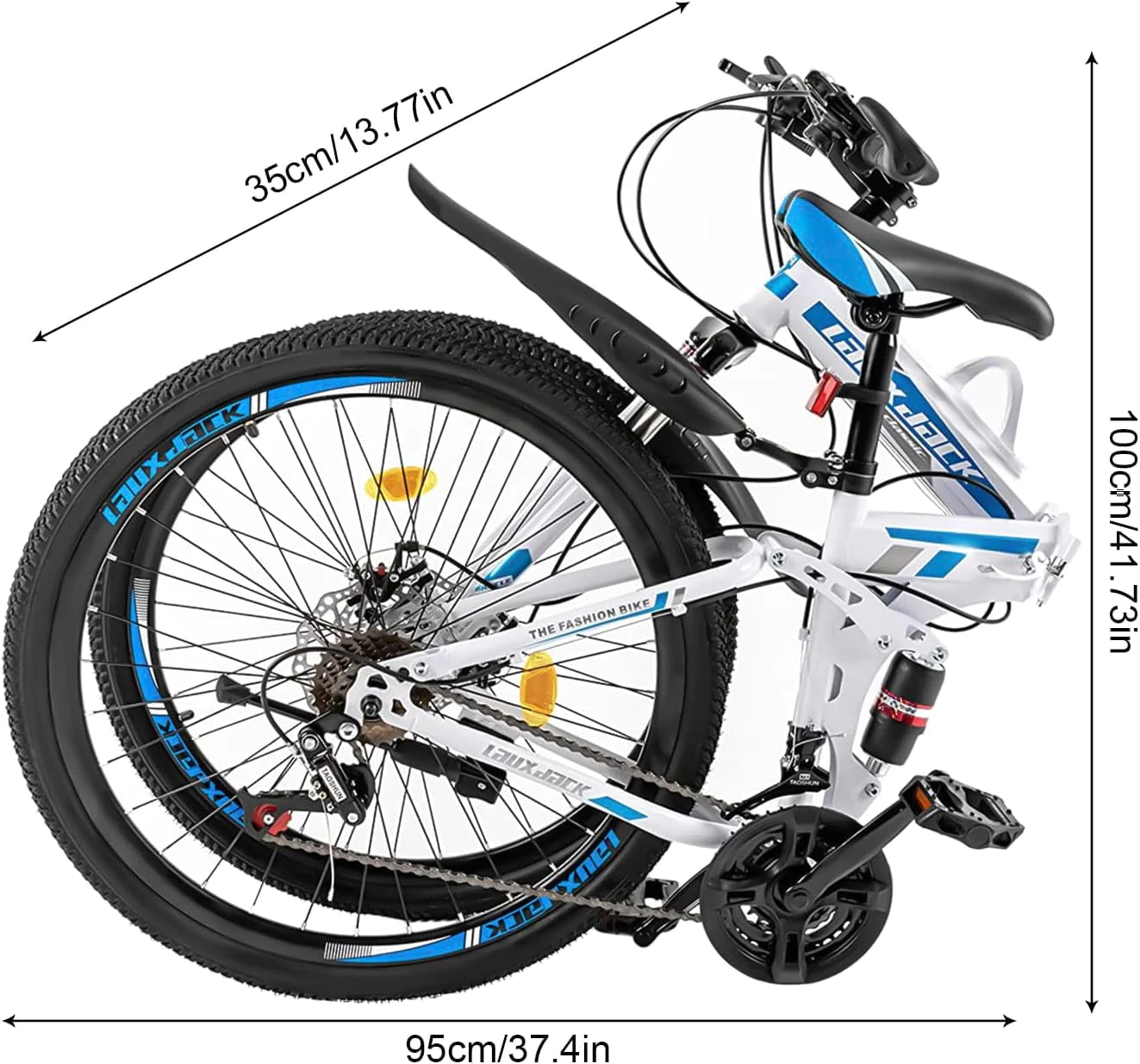 MIDUO 26 Inch Mountain Bike 21 Speed Hydraulic Disc Brake Mens Bikes MTB Bicycle