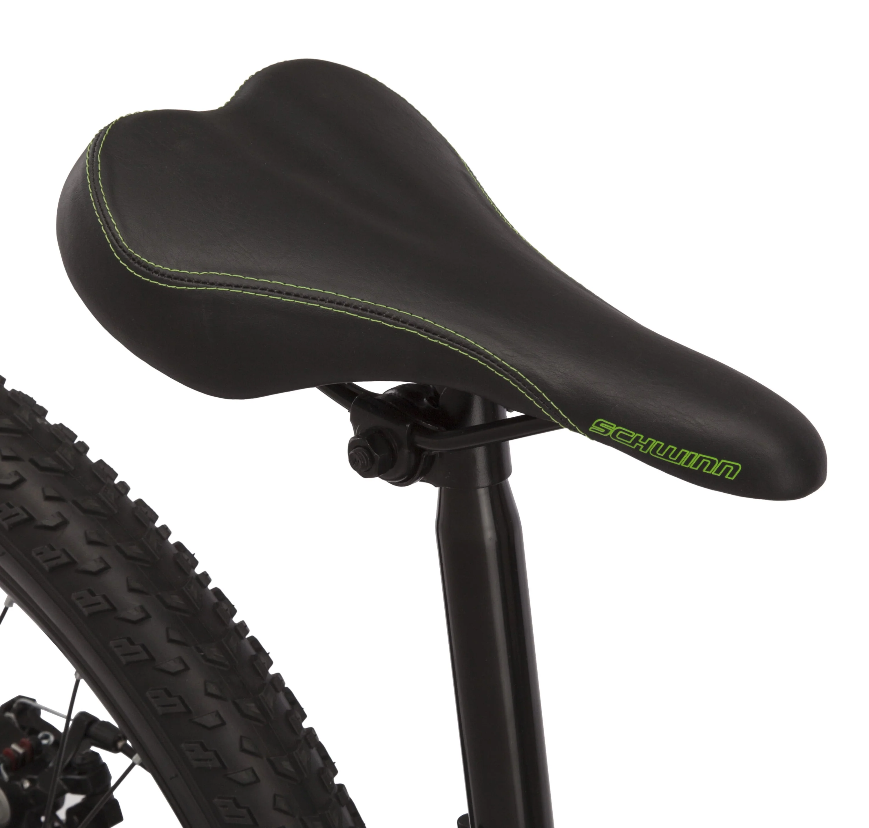 Sidewinder mountain bike, 24-inch wheels, 21 speeds, black / green