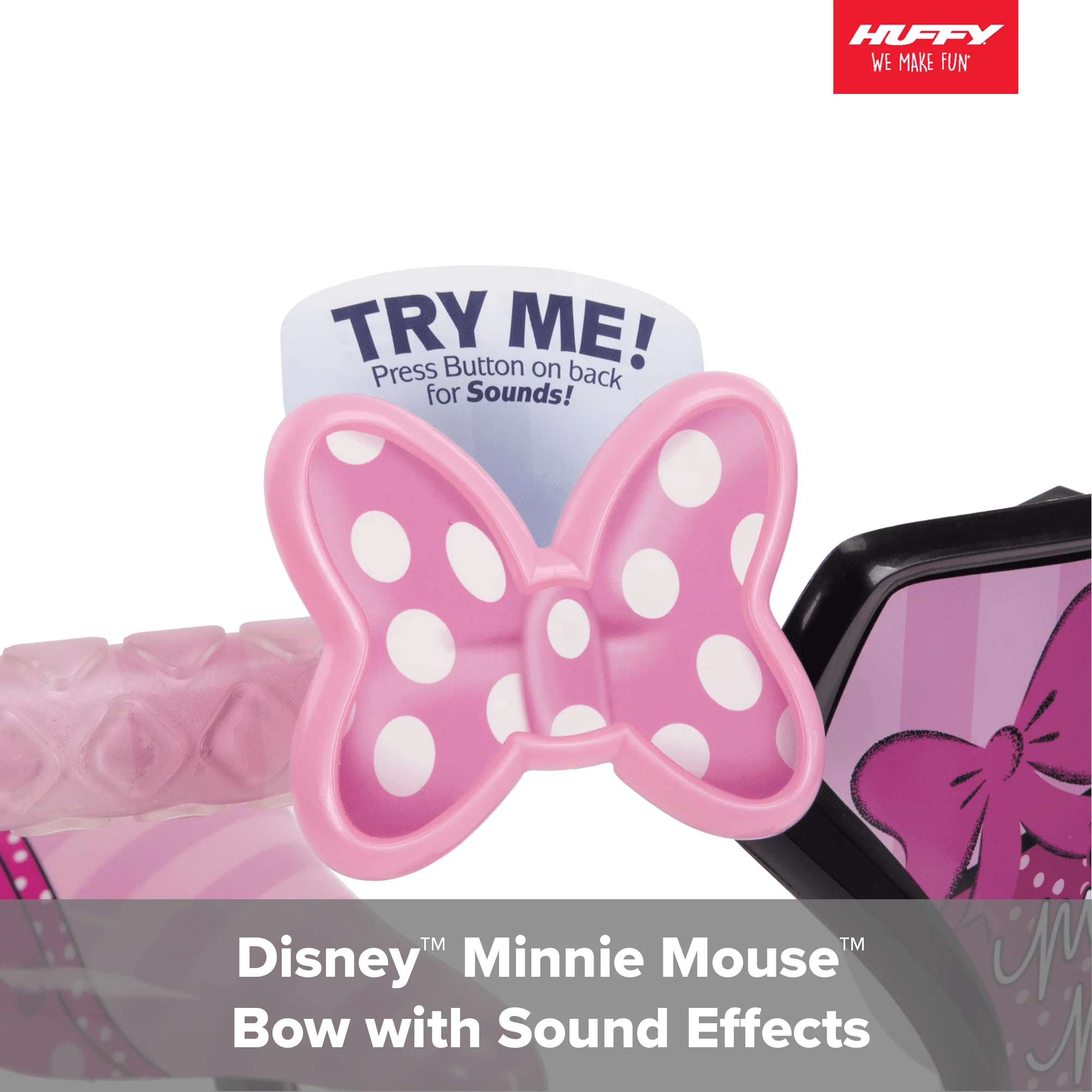 12 in. Minnie Mouse Bike with Training-Wheels for Girl's, Pink by Huffy