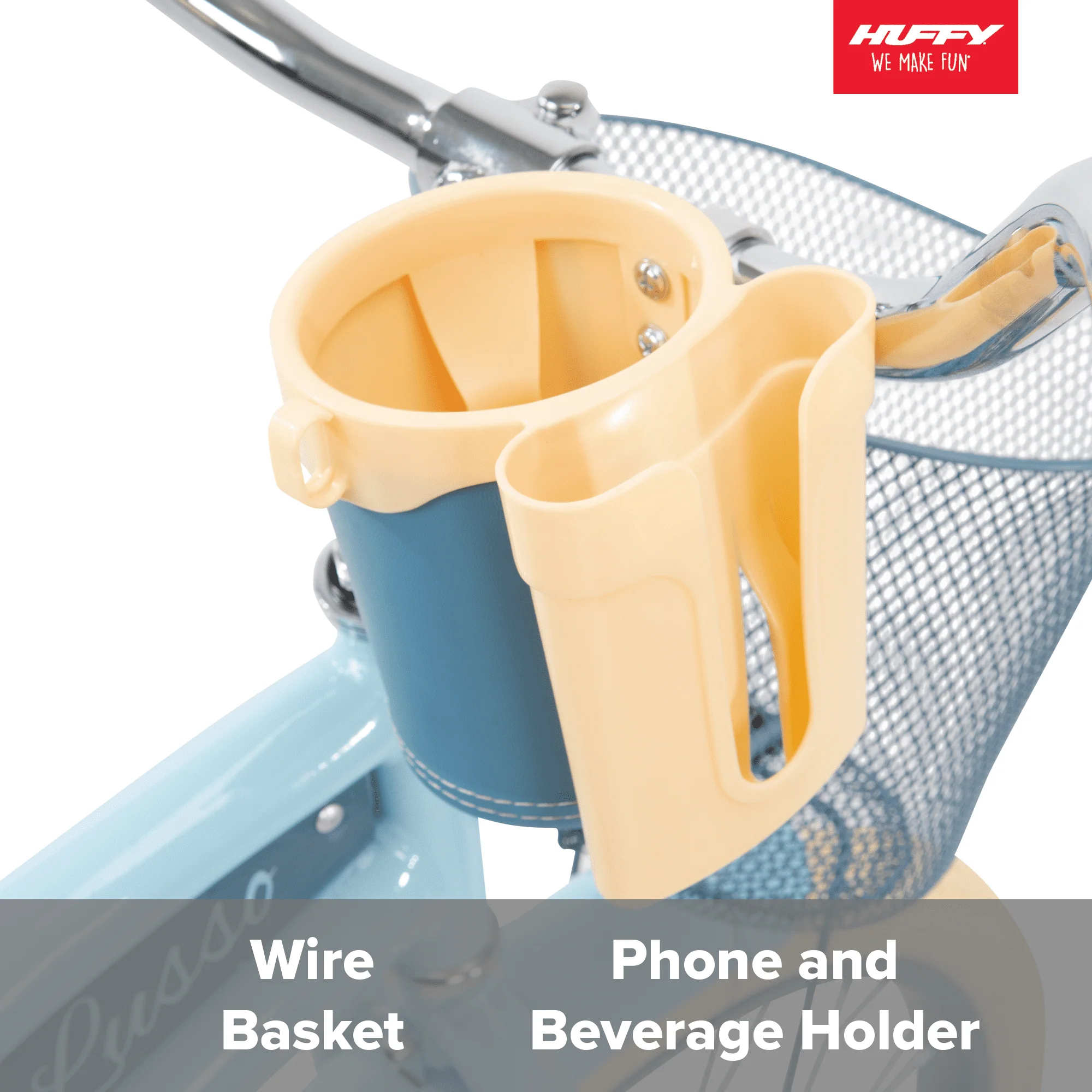 Huffy, Nel Lusso Classic Cruiser Bike with Perfect Fit Frame, Women's, Light Blue, 26 Inch