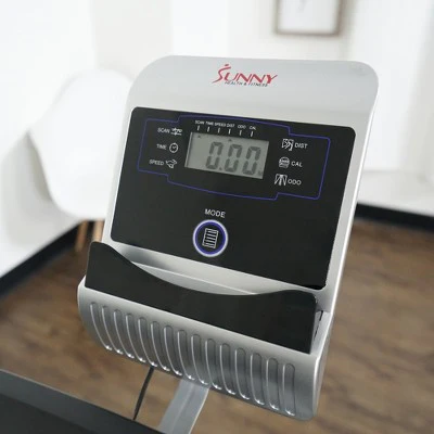 Sunny Health & Fitness  Convertible Recumbent Battery Exercise Bike - Silver