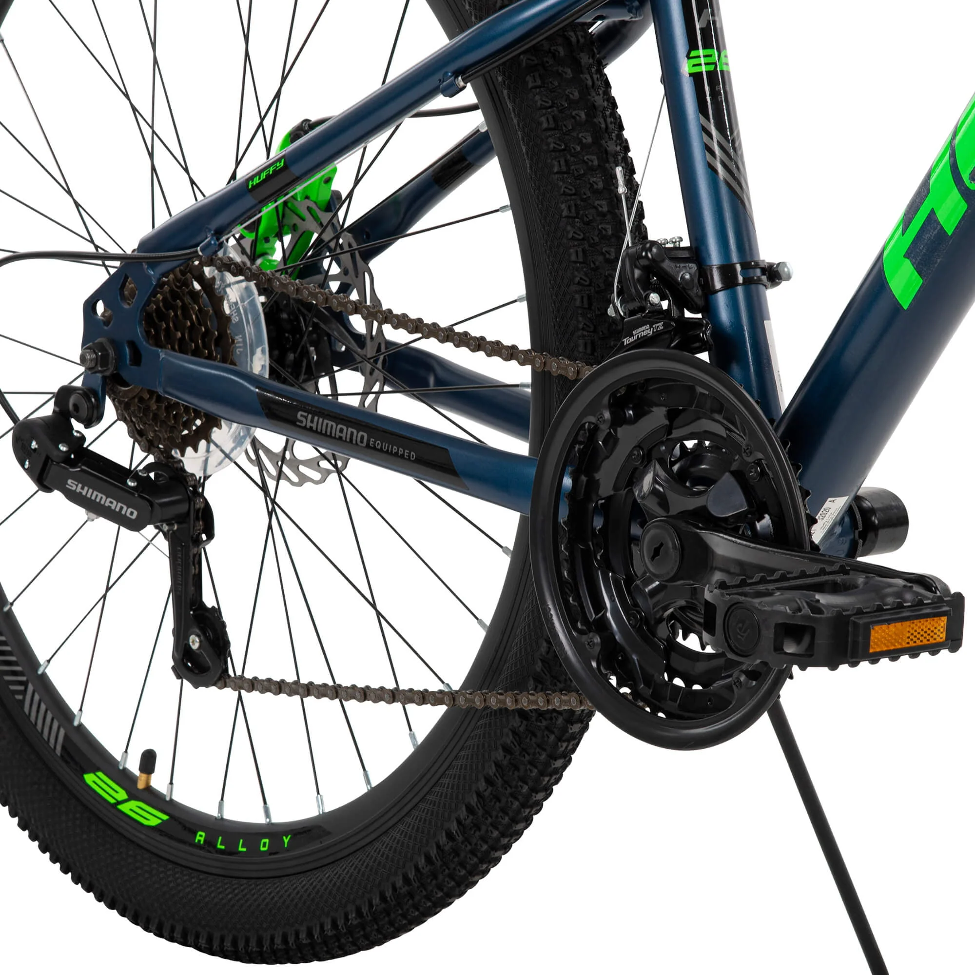 26-Inch Scout Men's 21-Speed Hardtail Mountain Bike, Denim Blue