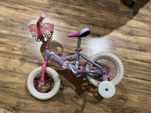 Huffy Disney Princess Kids Bike - 12 inch - Quick Connect Assembly - Pink BUILT