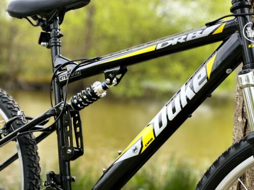 Dallingride Duke DS Full Suspension Mountain Bike 26" Wheel MTB 18 Speed Black