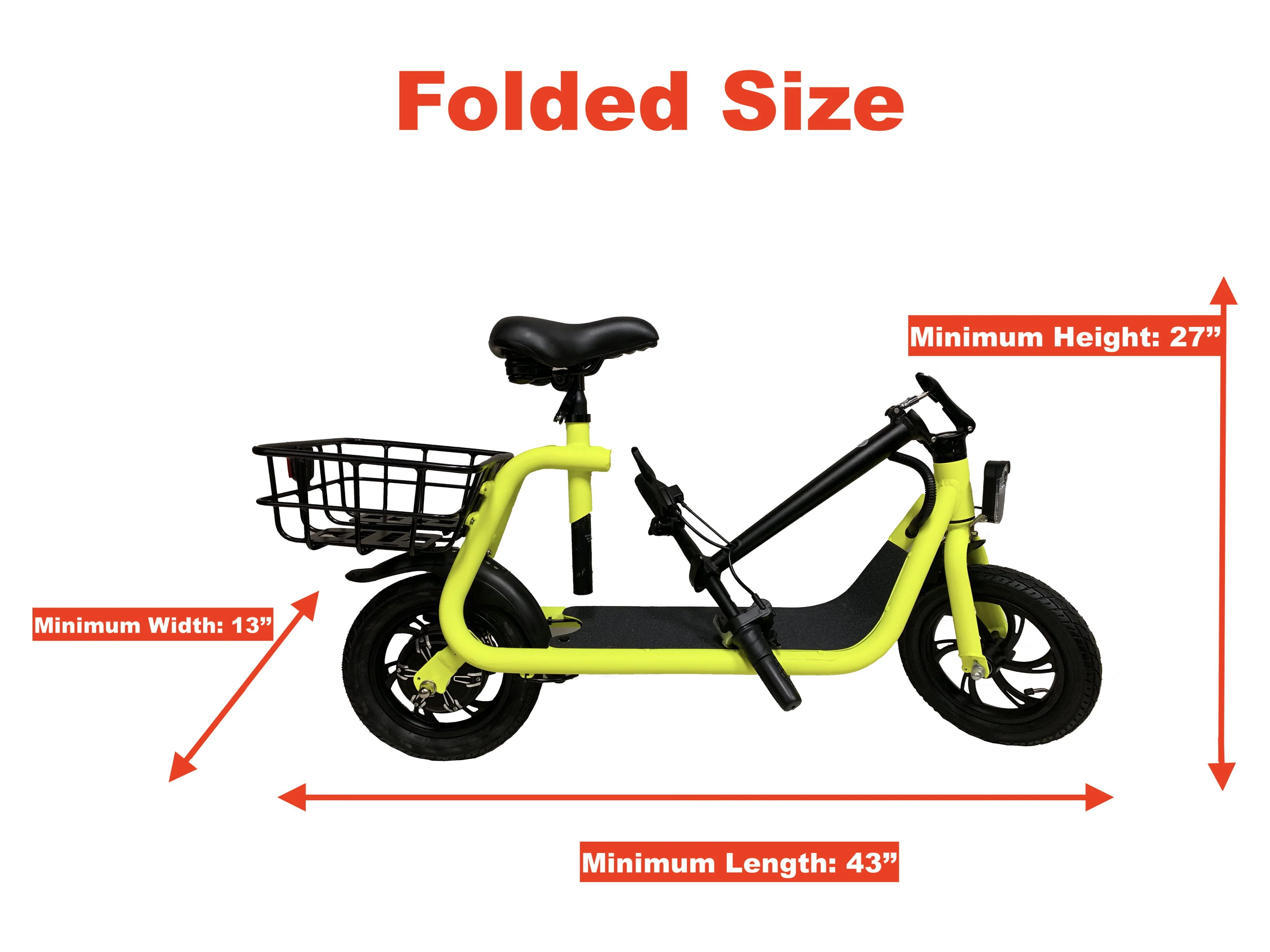 GlareWheel EB-NTEC1 Commuting Electric Bike and Scooter, Neon Green