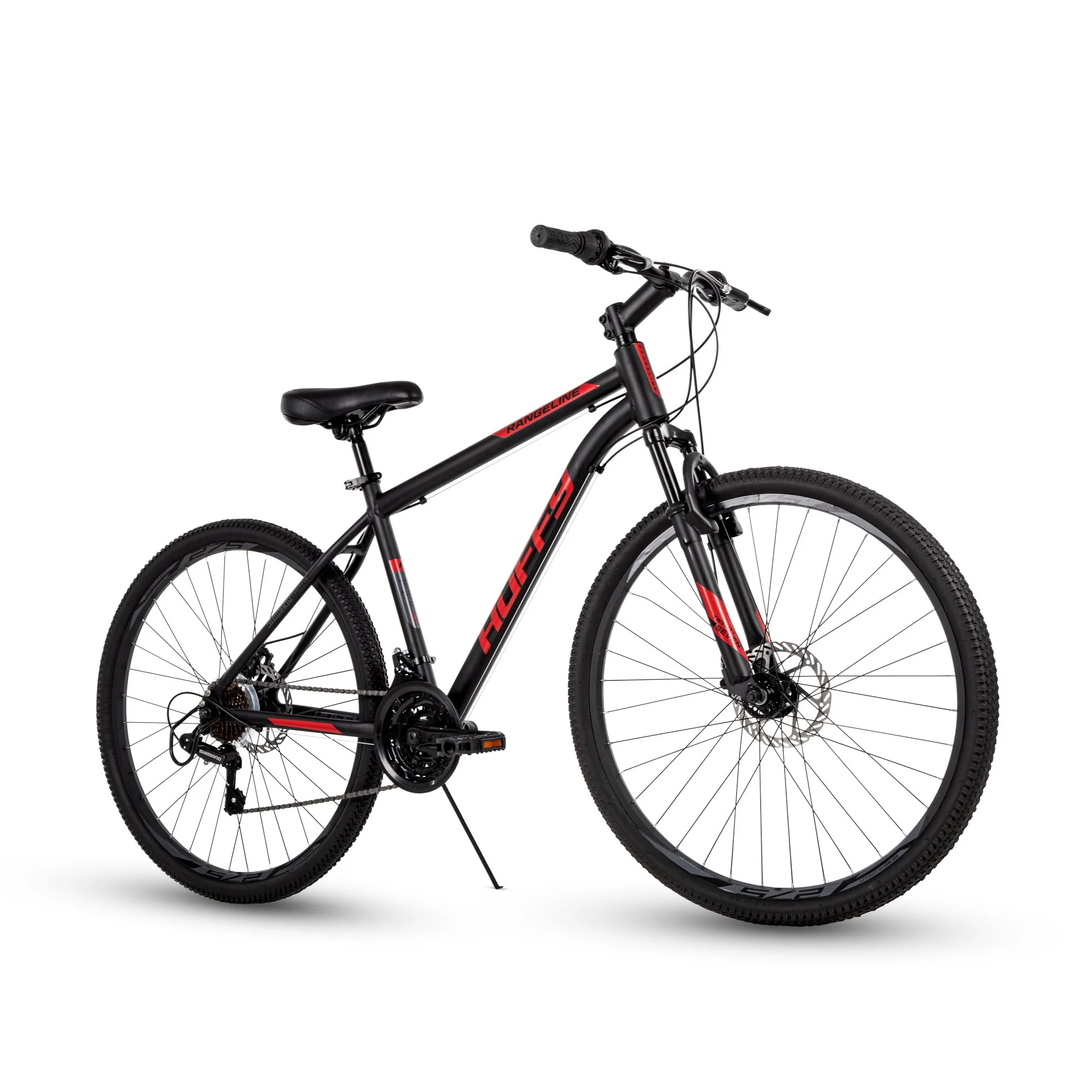 27.5 in. Rangeline Men's Mountain Bikes, Black and Red