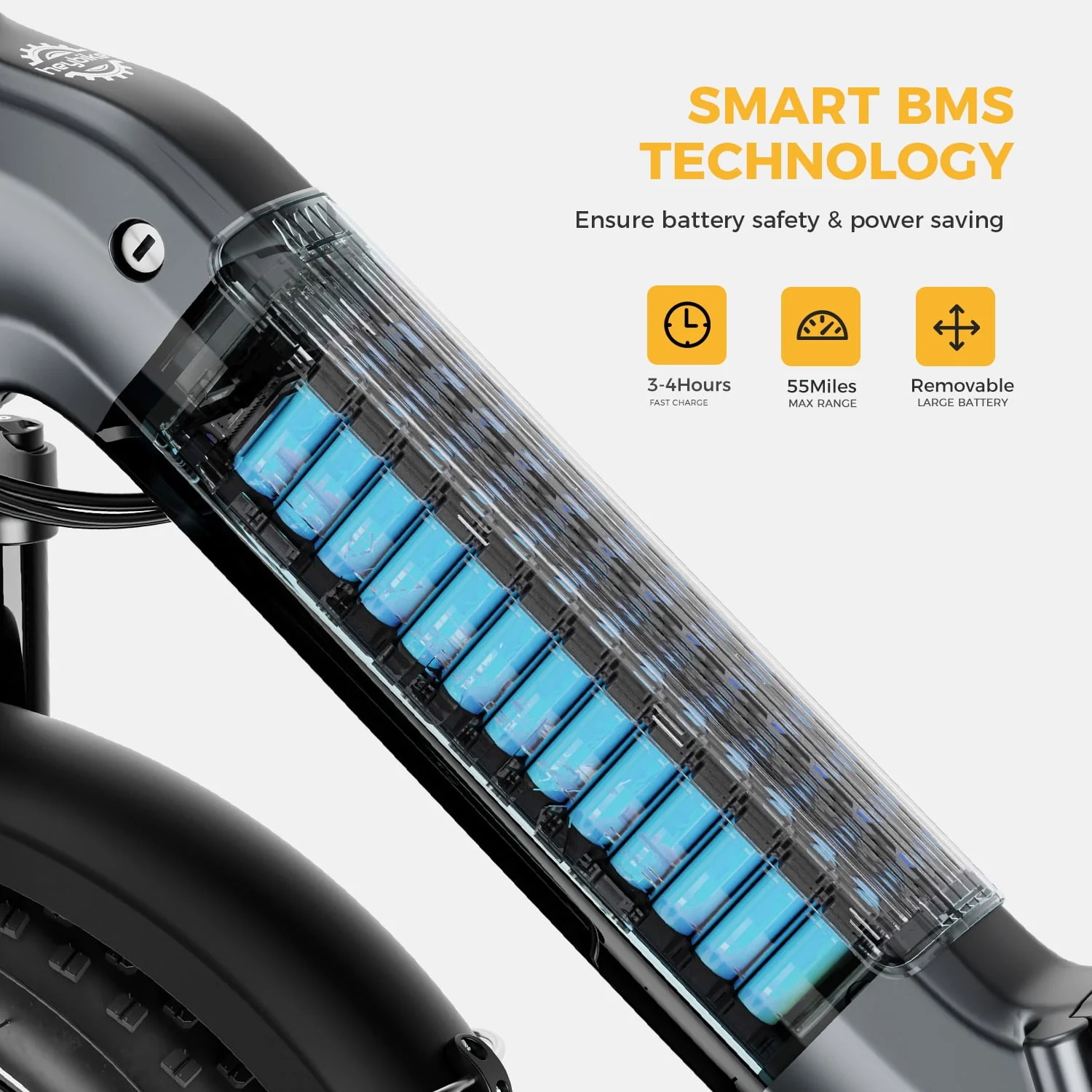 Heybike Ranger S Electric Bike for Adults, Foldable Ebike with 48V 14.4AH Removable Battery, 20