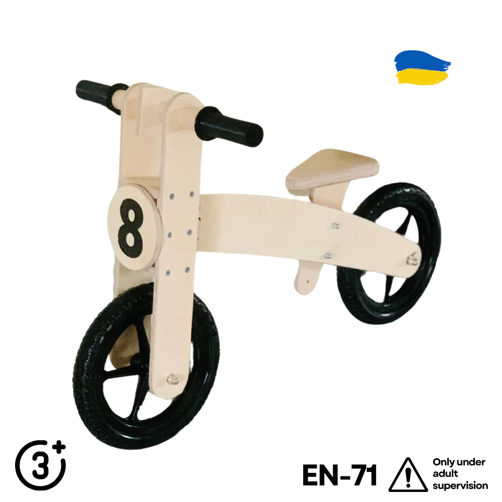 Baby Balance Bike made of plywood StrideStar