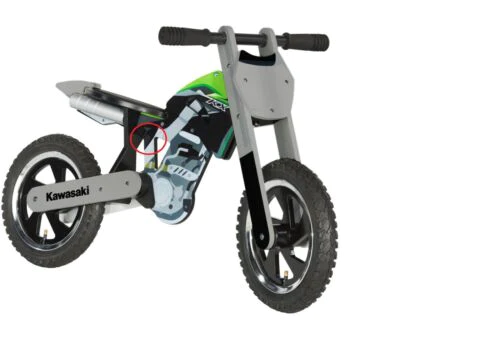 Kawasaki KX450 wooden balance bike Very RARE boxed Kiddimoto for kids 2-5 years