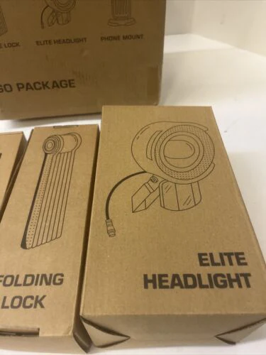 Lectric Bike Go Package Bike Lock, Elite Headlight , Phone Mount
