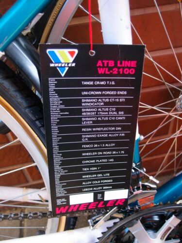 1990s NOS MTB bike 18'' Wheeler ATB LINE WL-2100 Tange CrMo Shimano Exage Altus