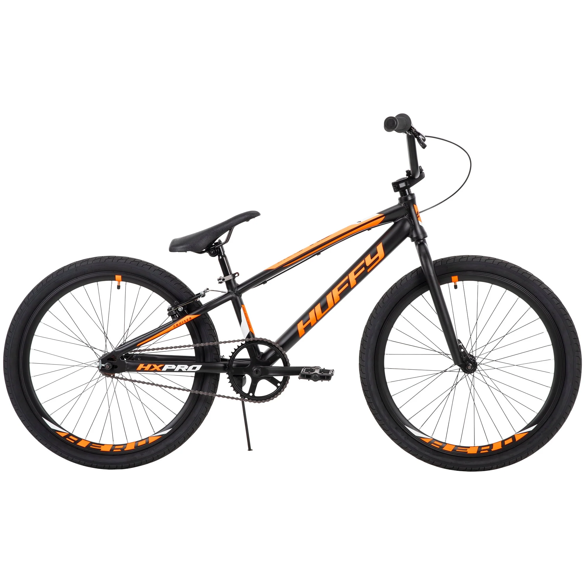 HX Pro Cruiser 24-inch Aluminum BMX Bike for Boys, Black/Orange