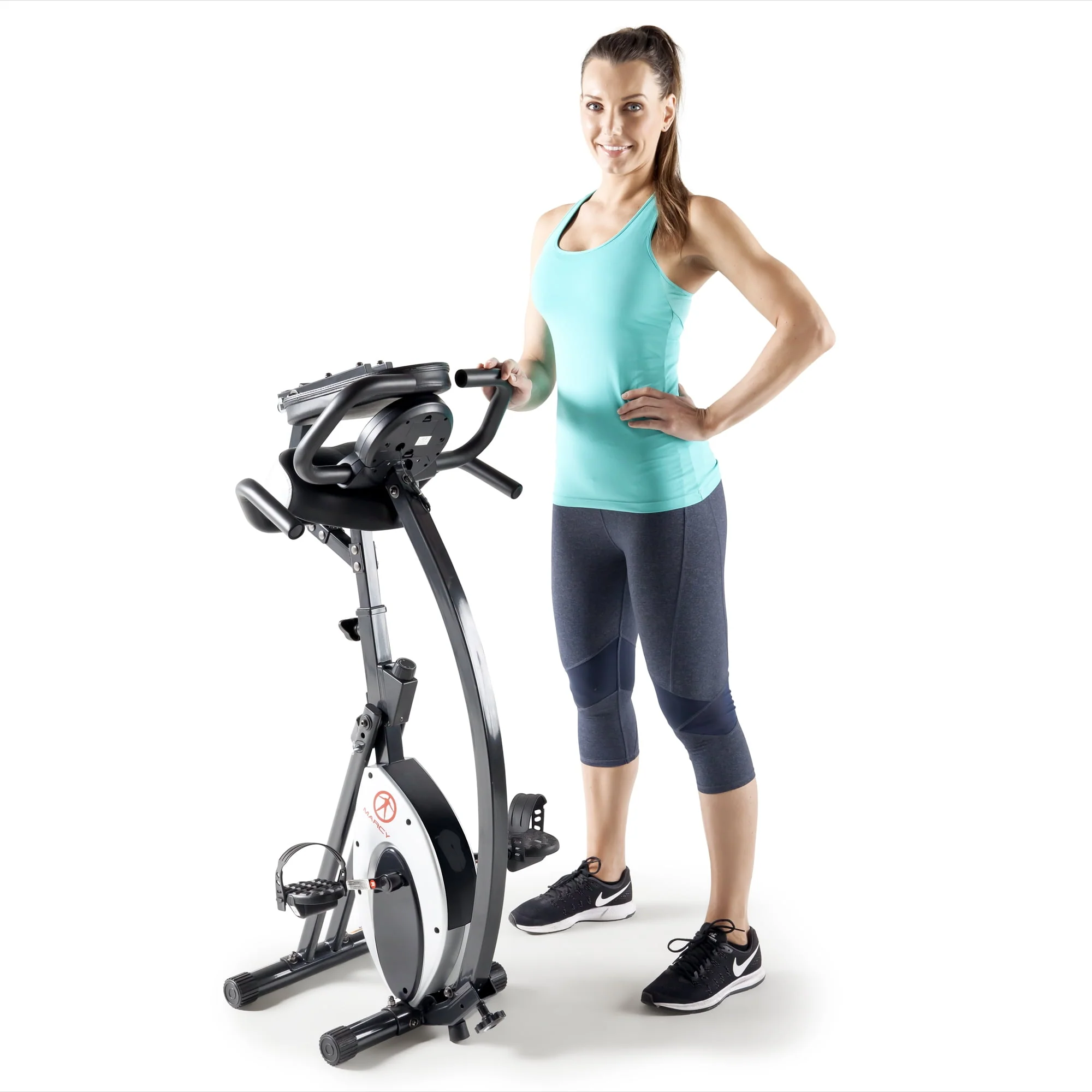 Marcy Foldable Exercise Bike With High Back Seat NS-653