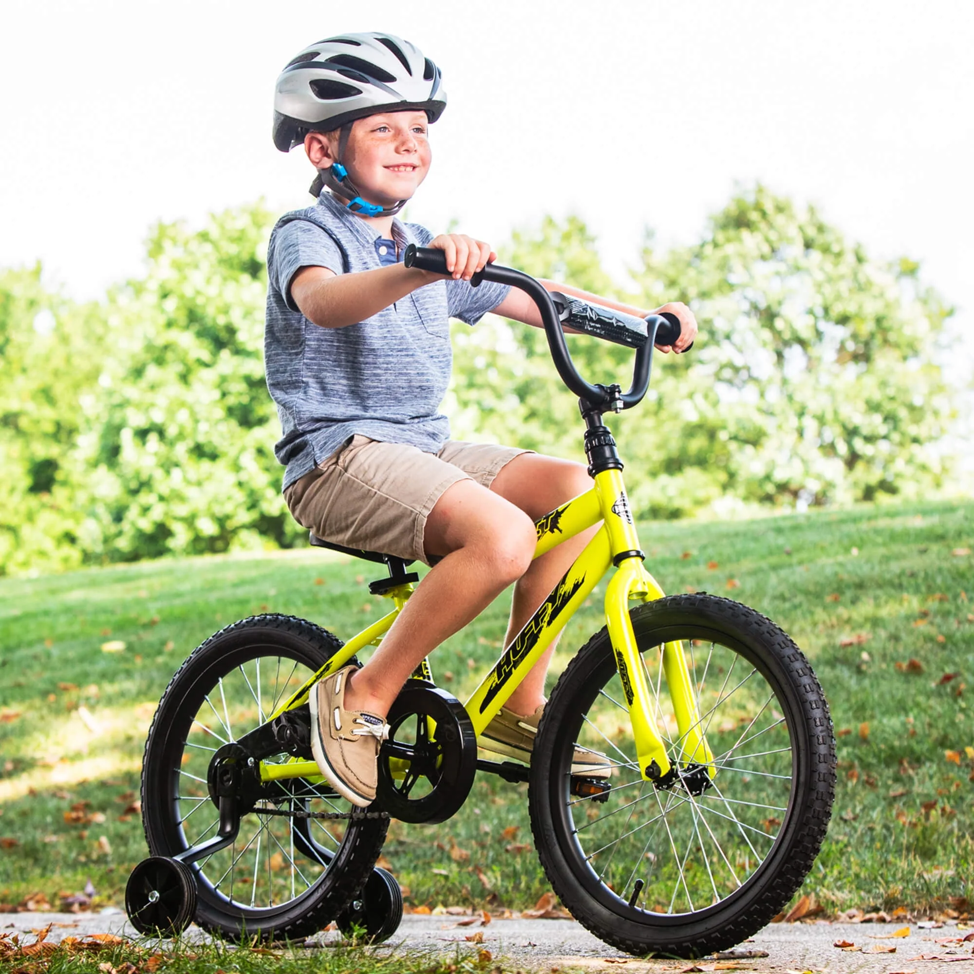 18 in. Rock It Boy Kids Bike, Neon Powder Yellow