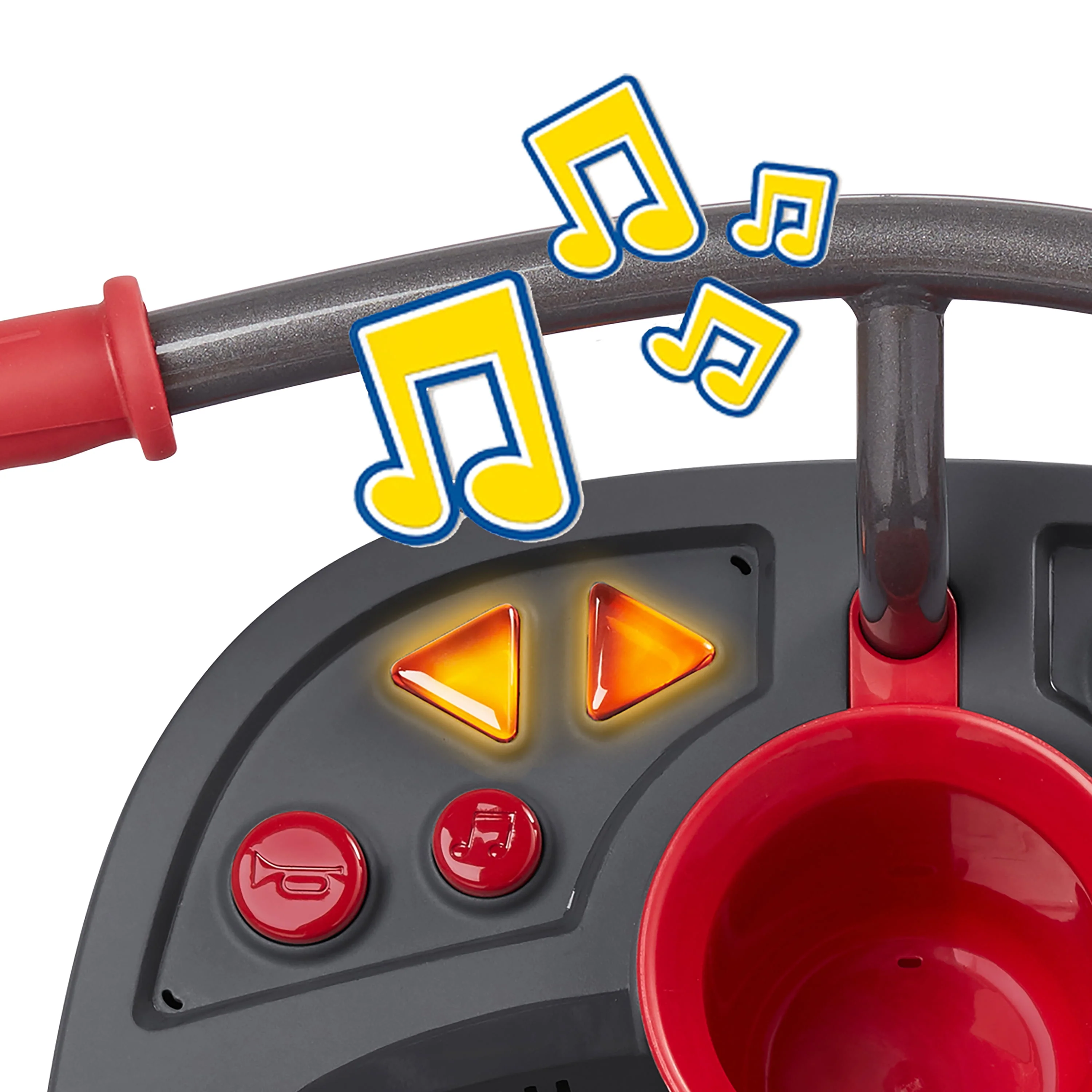 Radio Flyer, 4-in-1 Stroll 'N Trike with Activity Tray, Red & Gray, Convertible Tricycle