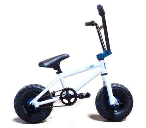 Limited Edition 1080 Kids Freestyle Stunt Mini BMX Bike Chrome Black White
