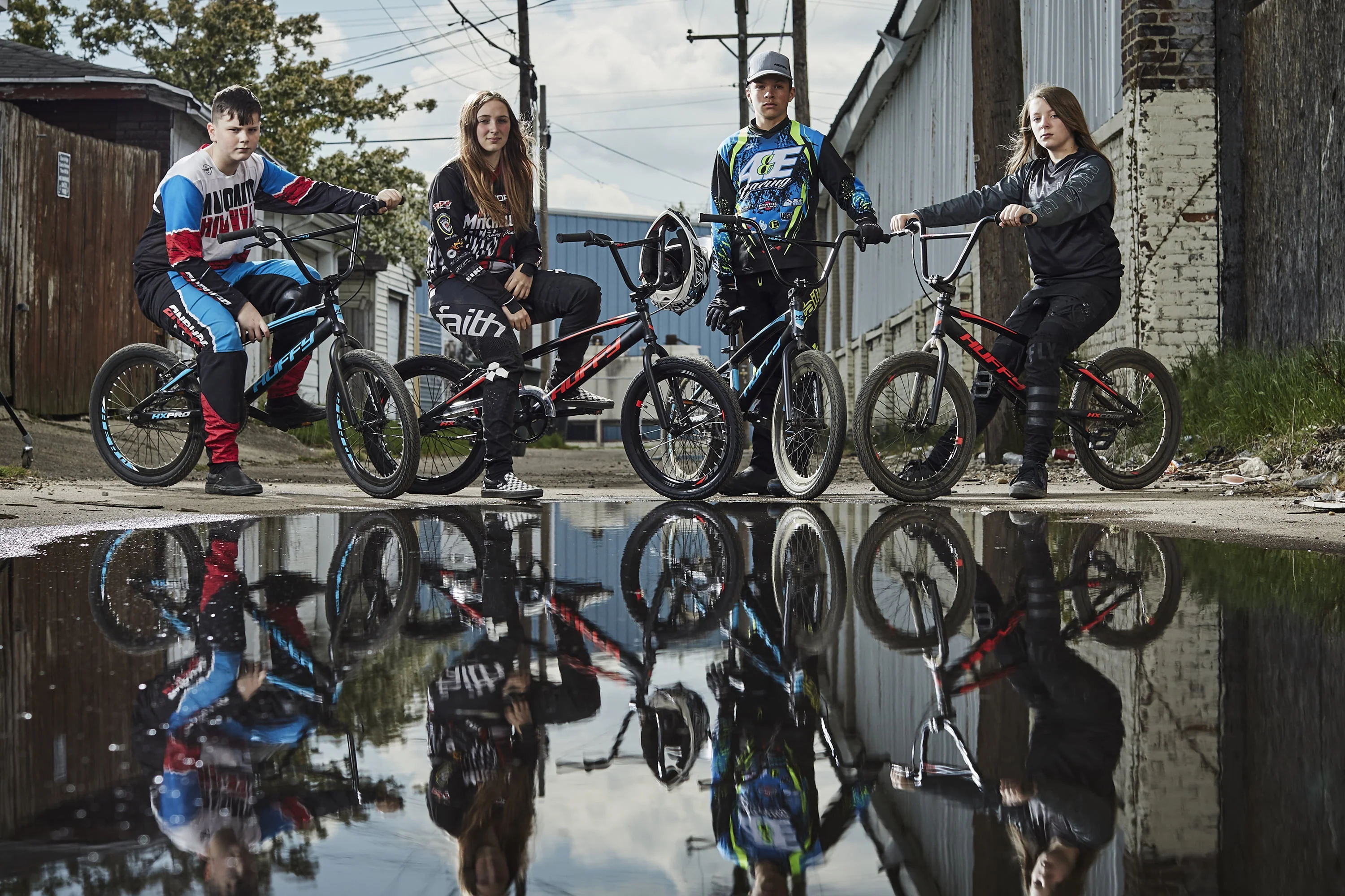 Huffy 20-inch BMX Bikes HX-Pro Bike, Black with Teal, Aluminum Frame, Ages 5+ Years