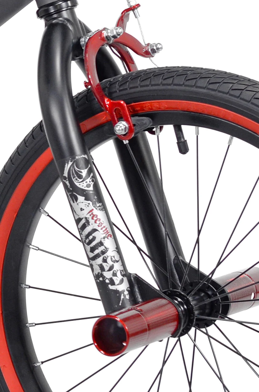 18 In. Abyss Boy's Freestyle BMX Bike, Charcoal Gray