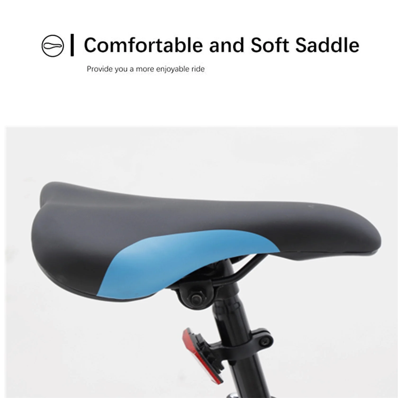 Dinling Mountain Bike, 21-Speed, 26-inch Mountain Bicycles, MTB Mens and Womens Black-blue