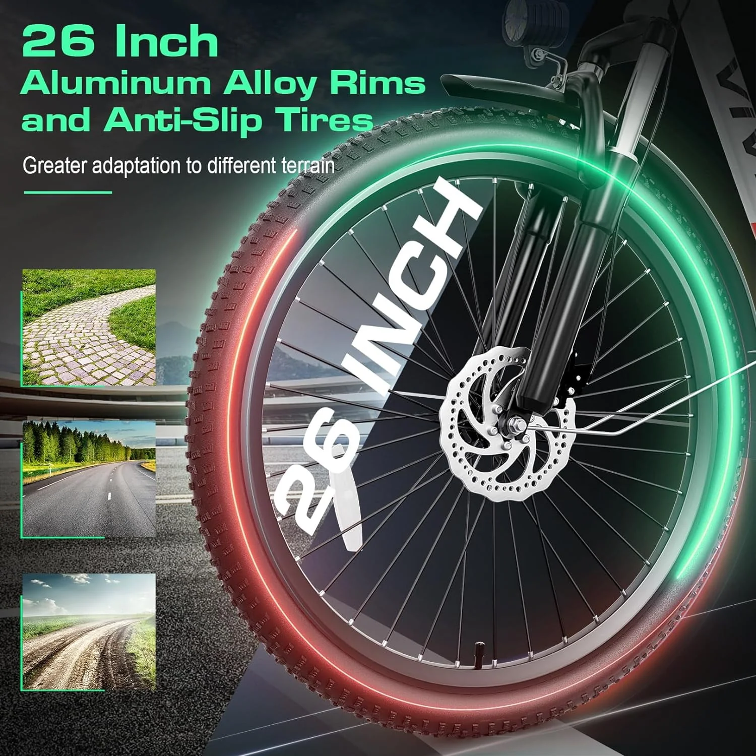 Vivi Electric Bike for Adults 26