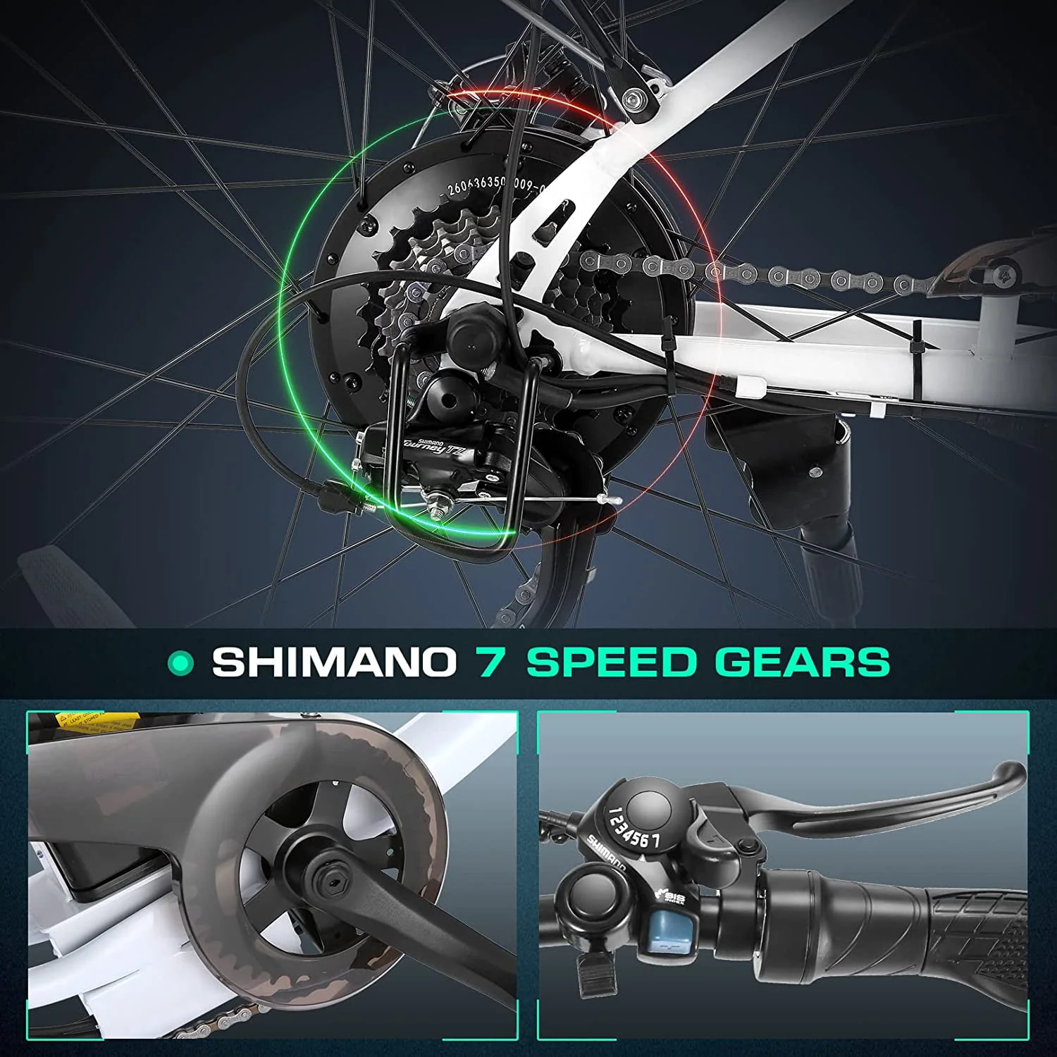 Vivi Electric Bike for Adults 26