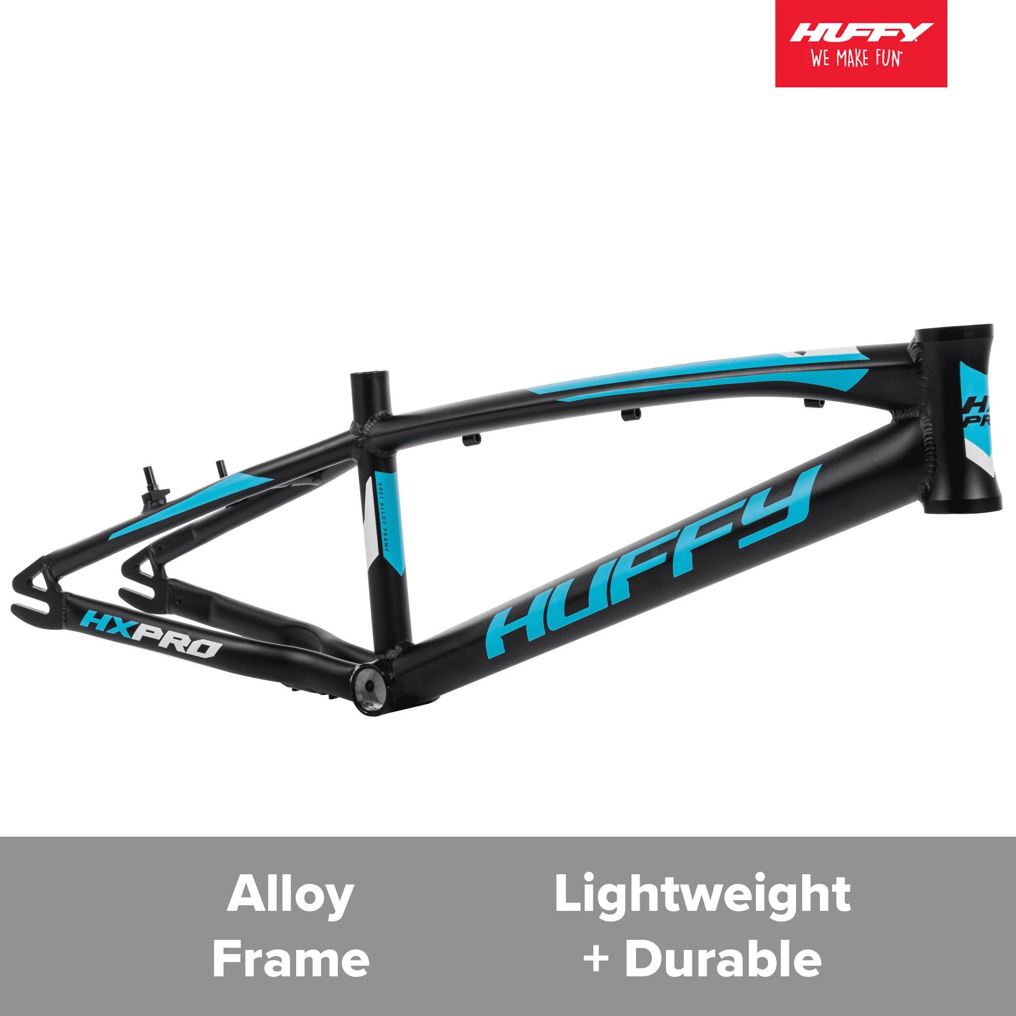 20-inch BMX Bikes HX-Pro Bike, Black with Teal, Aluminum Frame