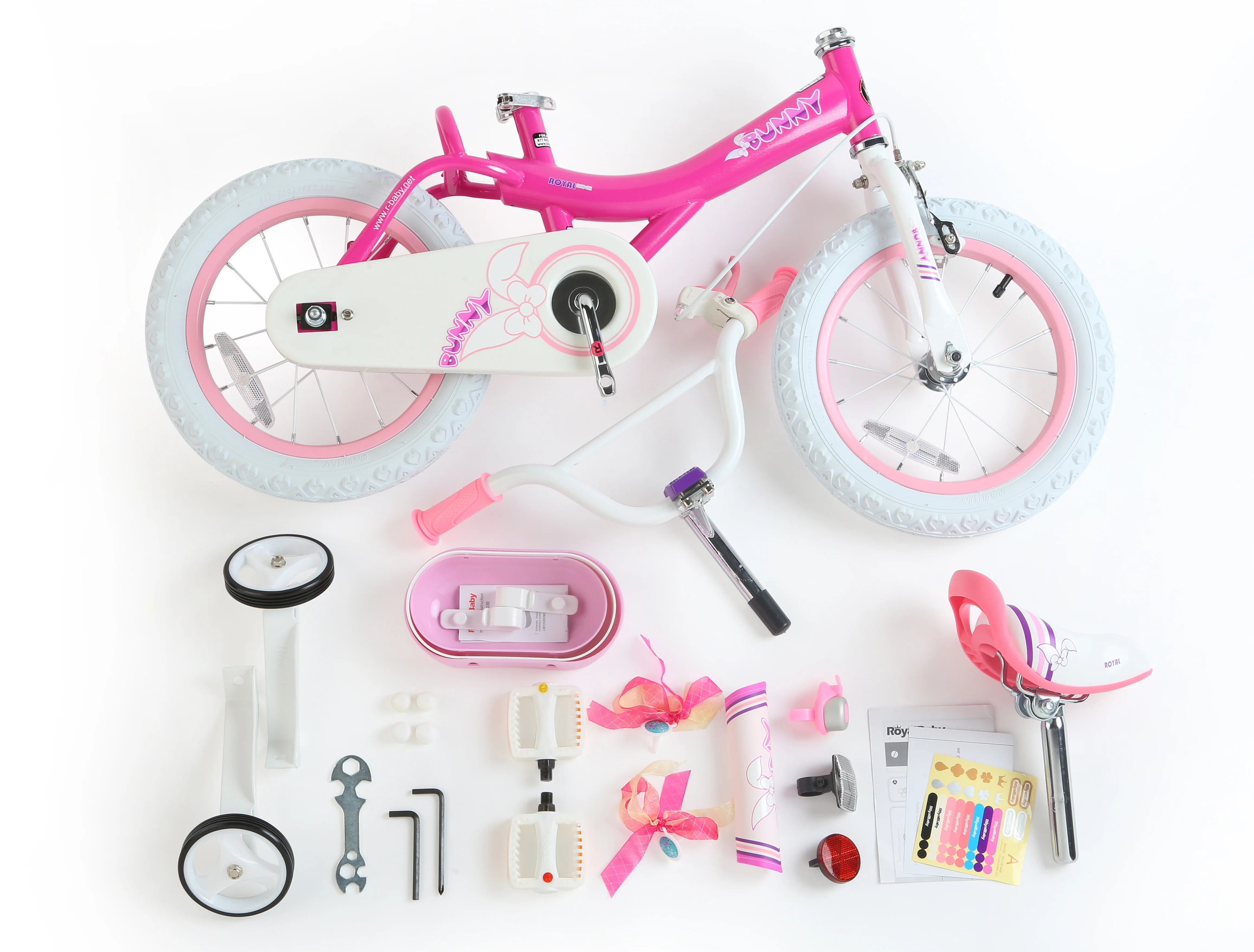 Royalbaby Bunny Girl&s;s Bike, 14 inch wheels, Fuschia