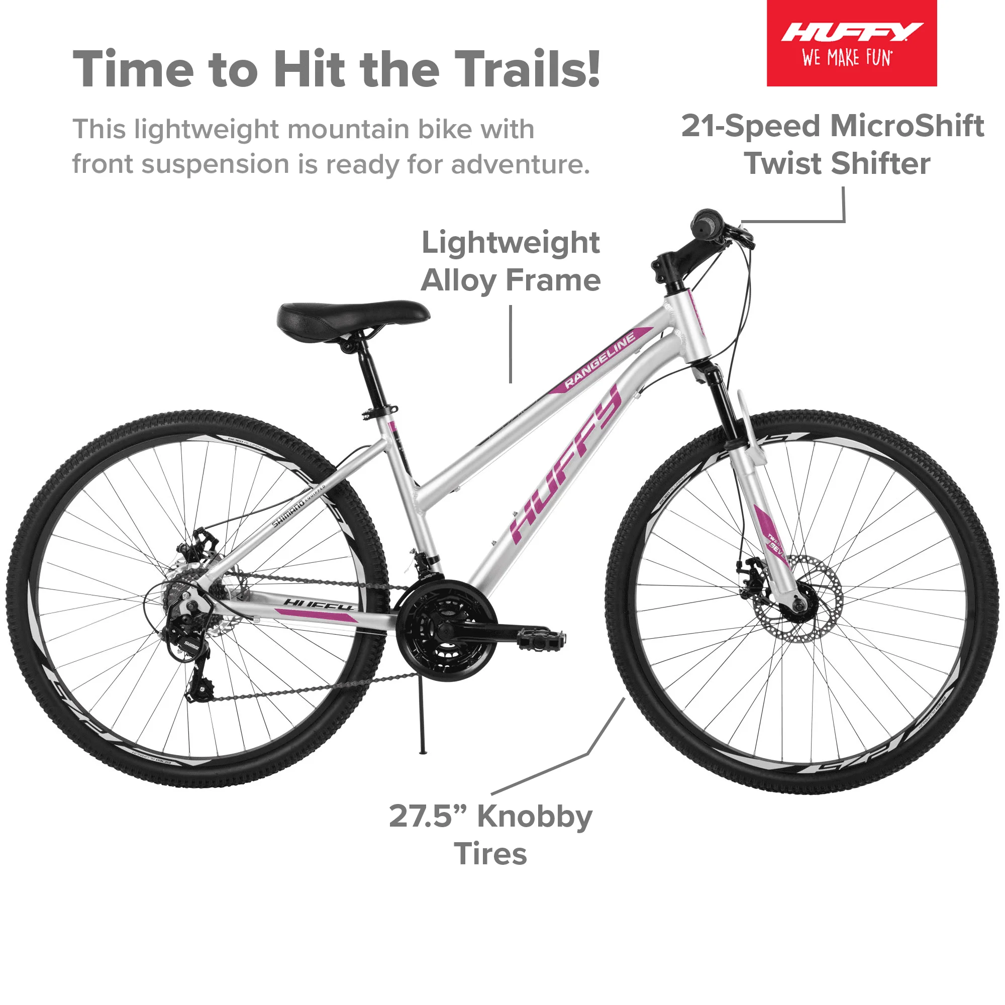 Rangeline Women’s Mountain Bikes, 27.5 inch, Silver