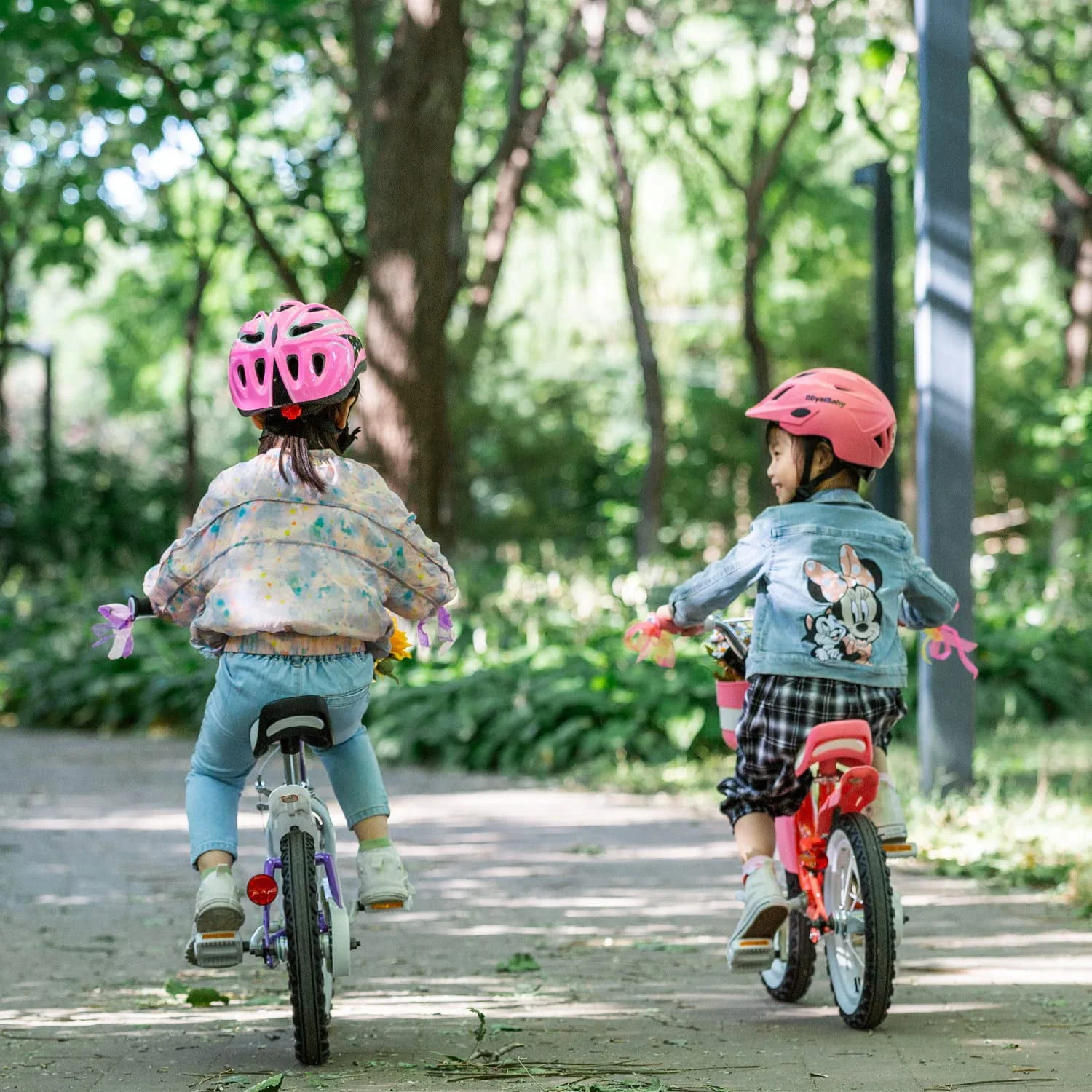 Royalbaby Little Swan Red 18 Girl's Bicycle with Training Wheels and Basket