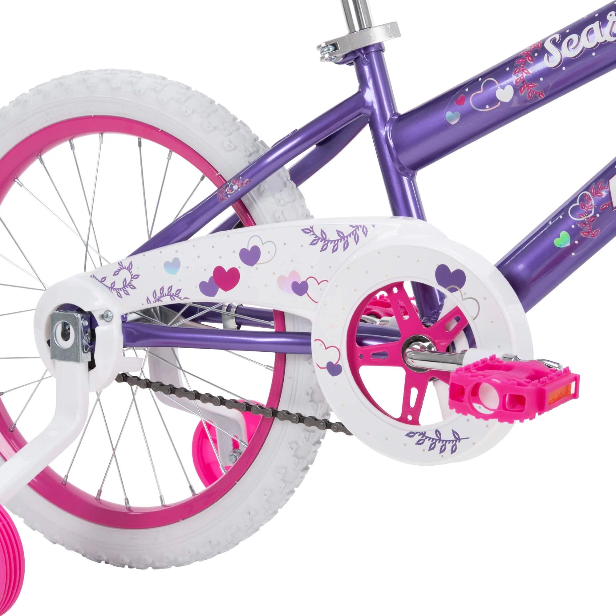 18 in. Sea Star Girl Bike, Metallic Purple